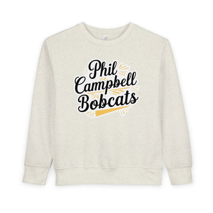 Toddler Crewneck Sweatshirt \ Phil Campbell Bobcats \ PCBG2