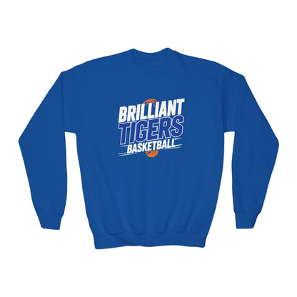 Youth Crewneck Sweatshirt \ Brilliant Tigers Basketball \ BTBK1