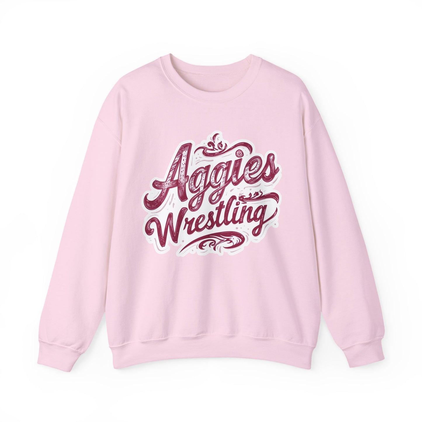Adult Crewneck Sweatshirt \ Hamilton Aggies Wrestling \ HAWG2