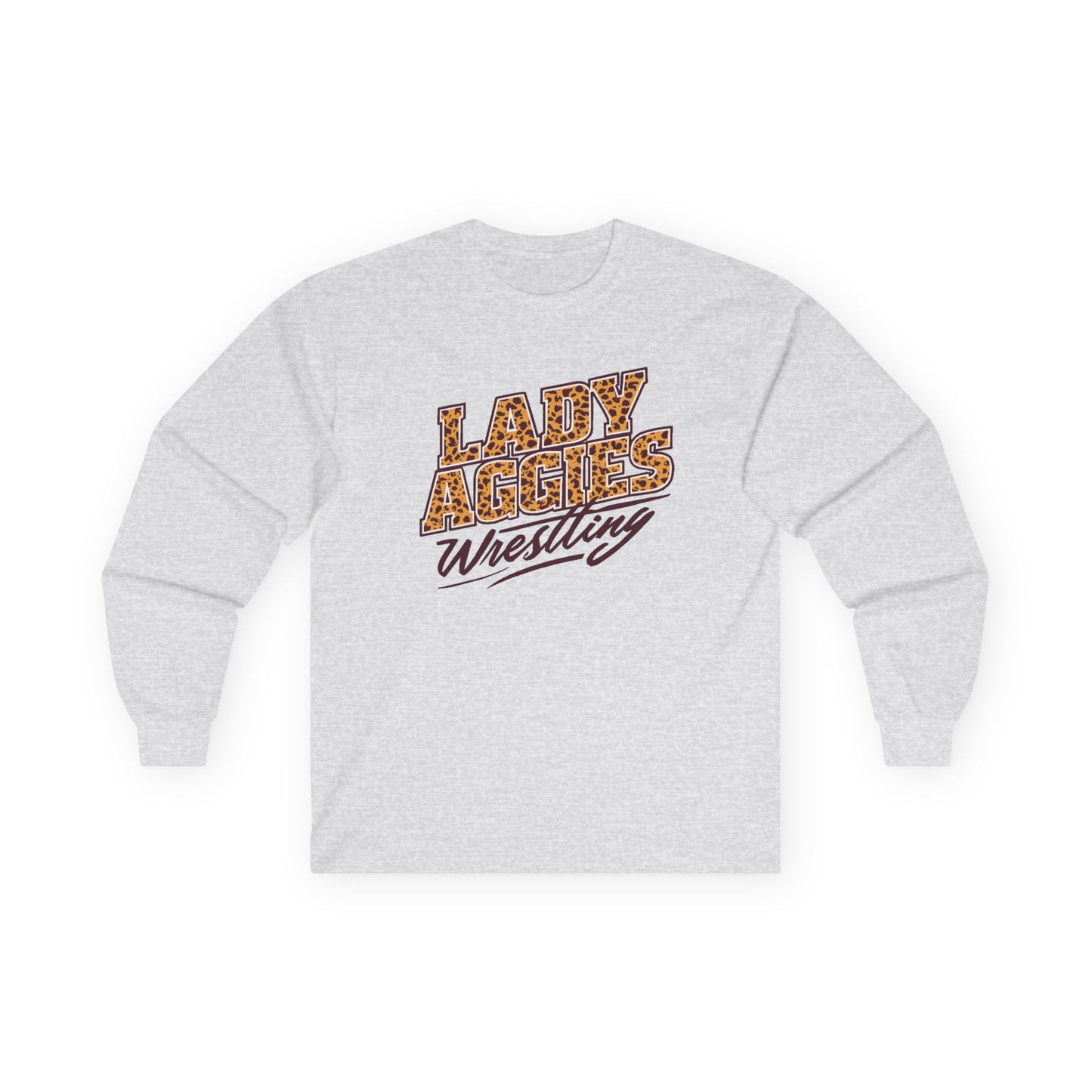 Adult Long Sleeve Tee \ Hamilton Aggies Wrestling \ HAWG3