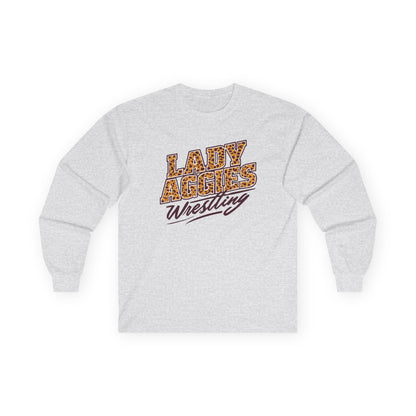 Adult Long Sleeve Tee \ Hamilton Aggies Wrestling \ HAWG3