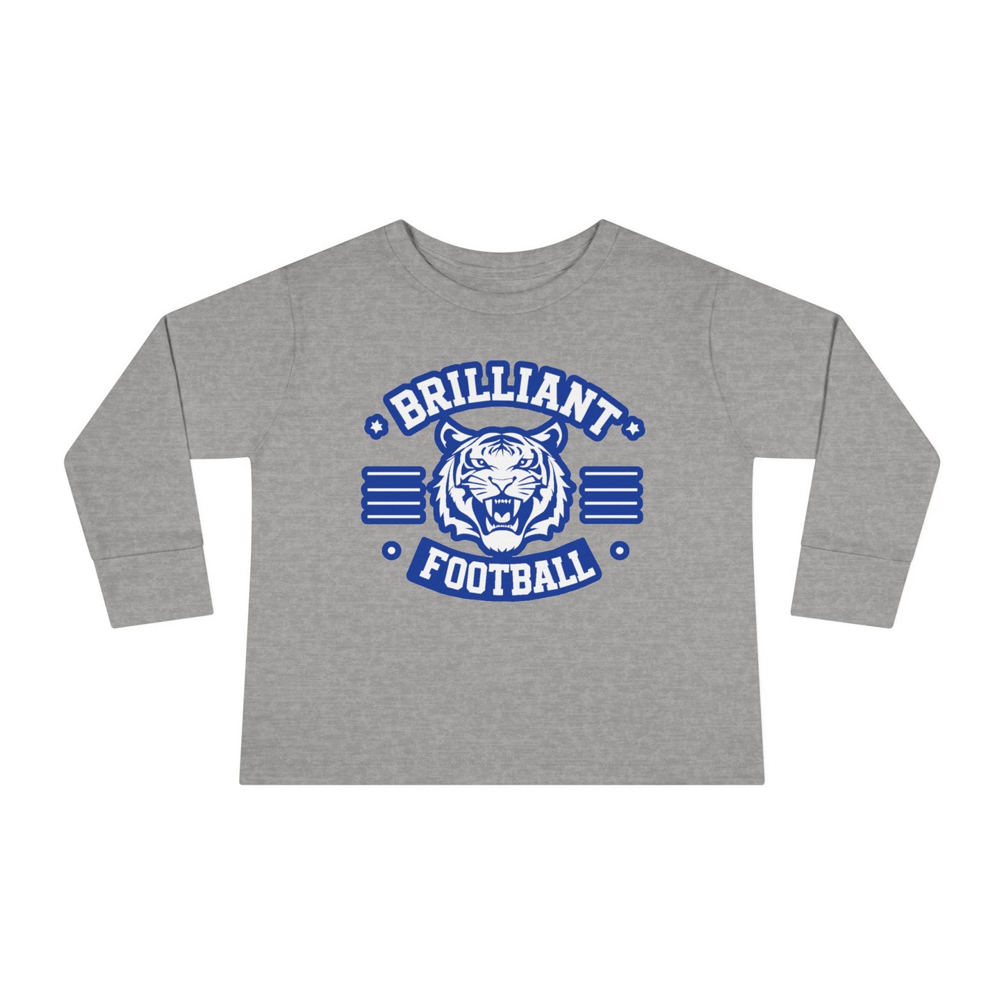 Toddler Long Sleeve Tee \ Brilliant Tigers Football \ BTF2