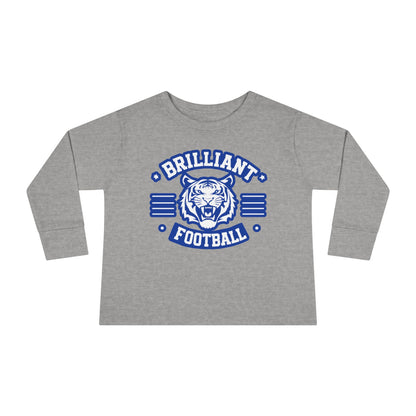 Toddler Long Sleeve Tee \ Brilliant Tigers Football \ BTF2
