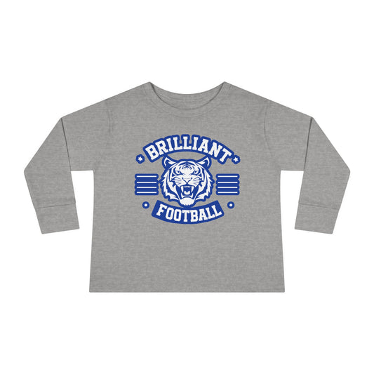 Toddler Long Sleeve Tee \ Brilliant Tigers Football \ BTF2