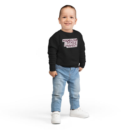 Toddler Crewneck Sweatshirt \ Hamilton Aggies Football \ HAF1