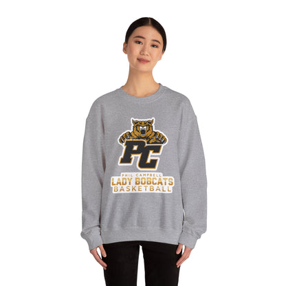 Adult Crewneck Sweatshirt \ Phil Campbell Bobcats Basketball \ PCBBKG1