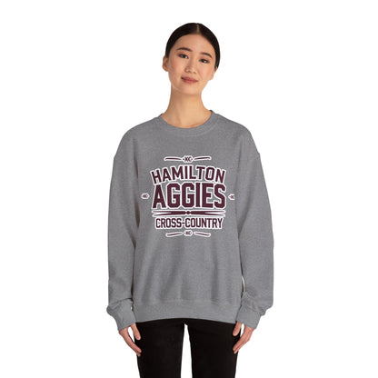 Adult Crewneck Sweatshirt \ Hamilton Aggies Cross-Country \ HCC1