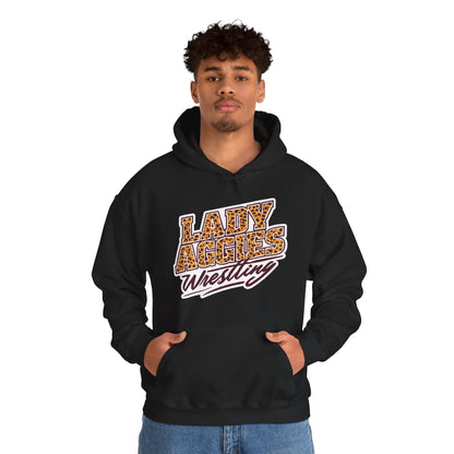 Adult Hoodie Sweatshirt \ Hamilton Aggies Wrestling \ HAWG3