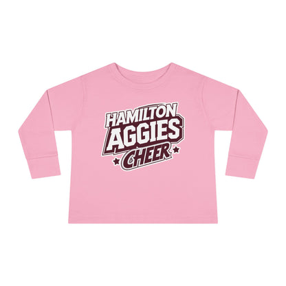 Toddler Long Sleeve Tee \ Hamilton Aggies Cheer \ HAC1