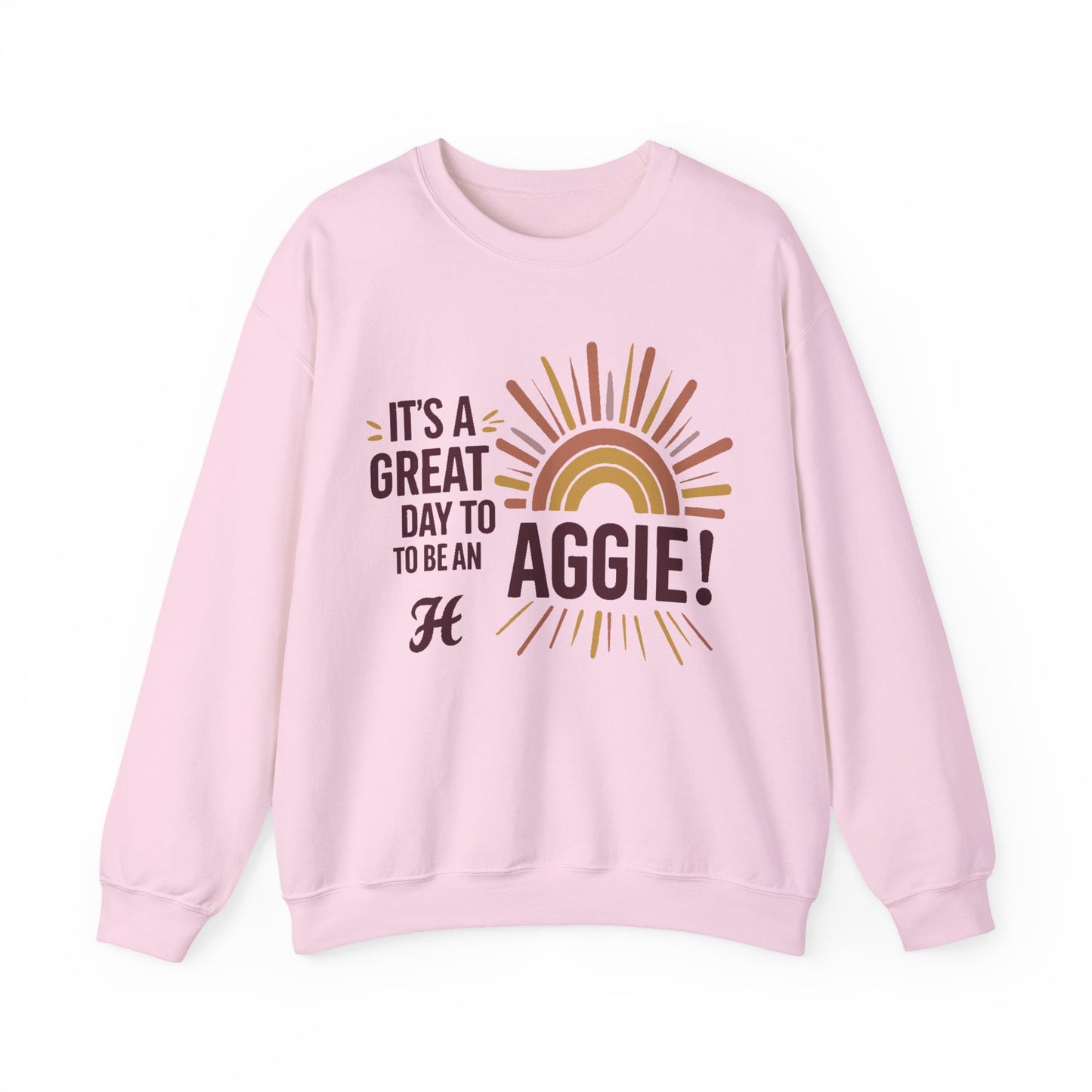 Adult Crewneck Sweatshirt \ It's a Great Day to be an Aggie! \ GDA1