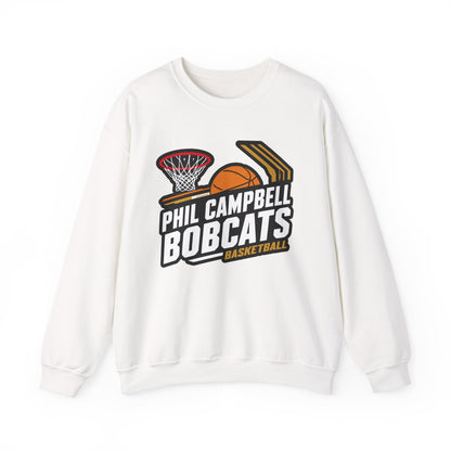 Adult Crewneck Sweatshirt \ Phil Campbell Bobcats Basketball \ PCBBK1
