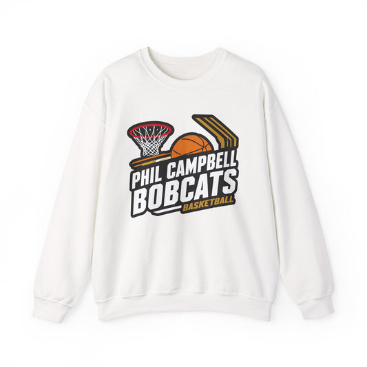 Adult Crewneck Sweatshirt \ Phil Campbell Bobcats Basketball \ PCBBK1