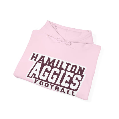 Adult Hoodie Sweatshirt \ Hamilton Aggies Football \ HAF1