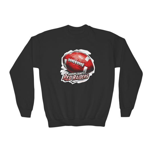 Youth Crewneck Sweatshirt \ Marion County Red Raiders Football \ MCF1