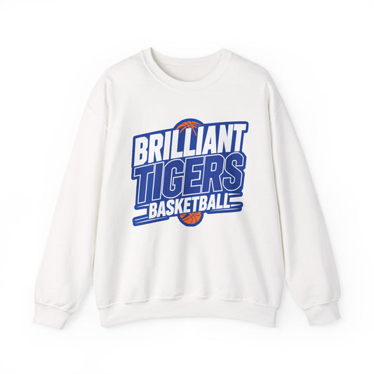 Adult Crewneck Sweatshirt \ Brilliant Tigers Basketball \ BTBK1