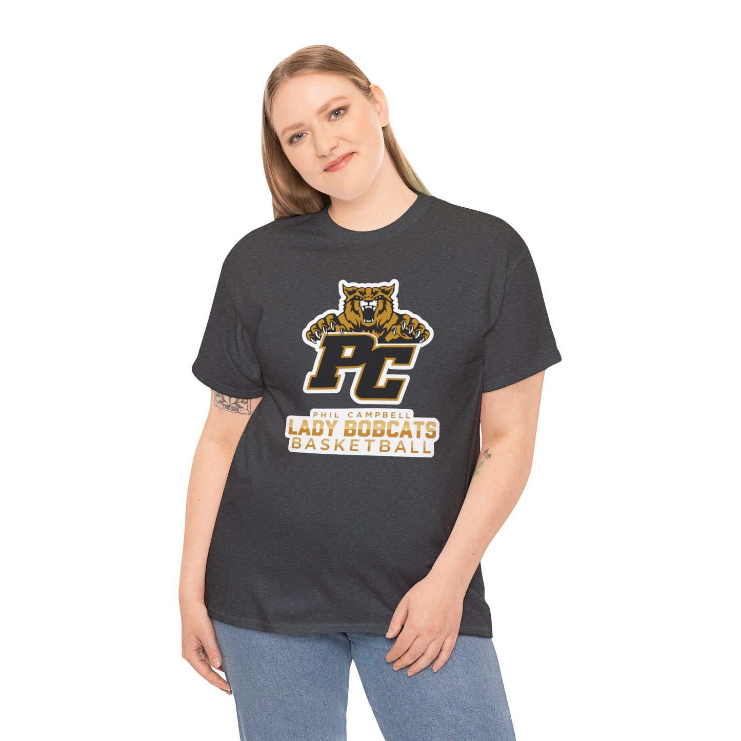 Adult Tee \ Phil Campbell Bobcats Basketball \ PCBBKG1