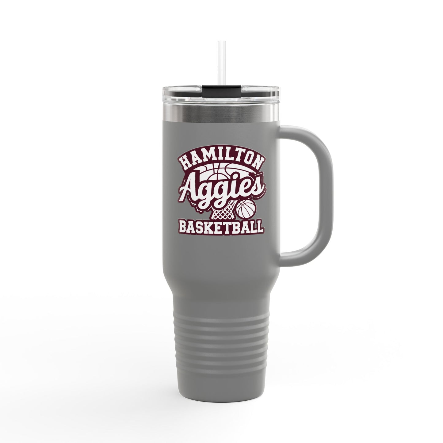 40oz Insulated Tumbler \ Hamilton Aggies Basketball \ HABBG1
