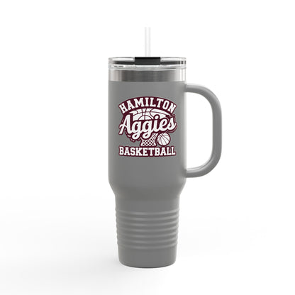 40oz Insulated Tumbler \ Hamilton Aggies Basketball \ HABBG1