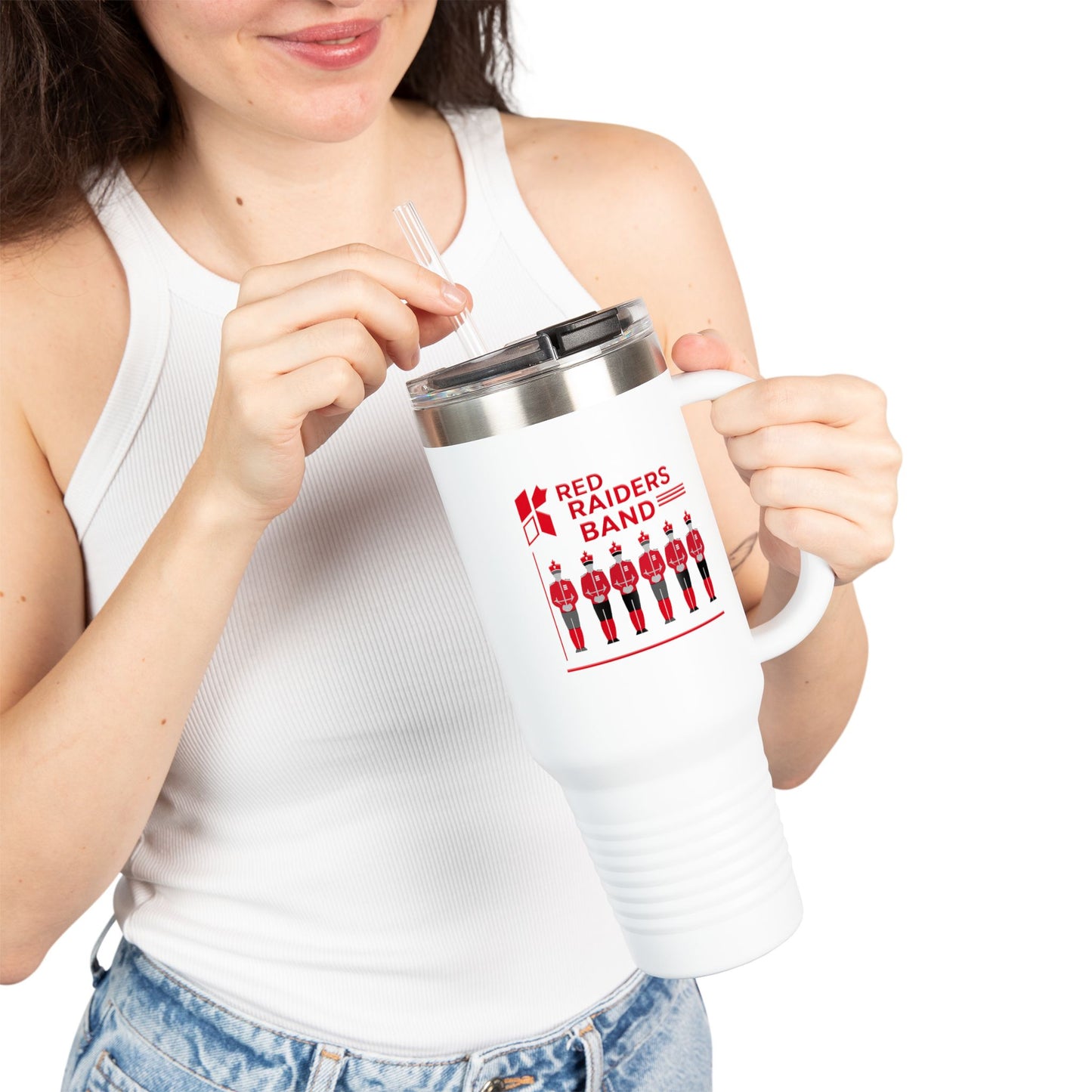 40oz Insulated Tumbler \ Marion County Red Raiders Band \ MCB1