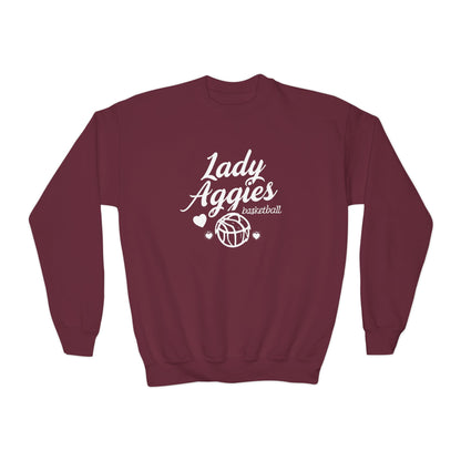 Youth Crewneck Sweatshirt \ Hamilton Aggies Basketball \ HABBG2