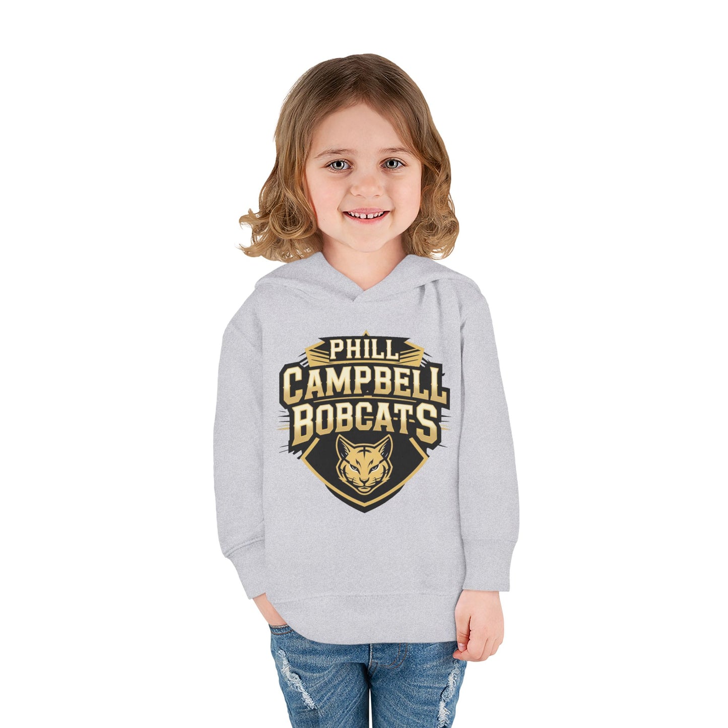 Toddler Hoodie Sweatshirt \ Phill Campbell Bobcats \ PCB1