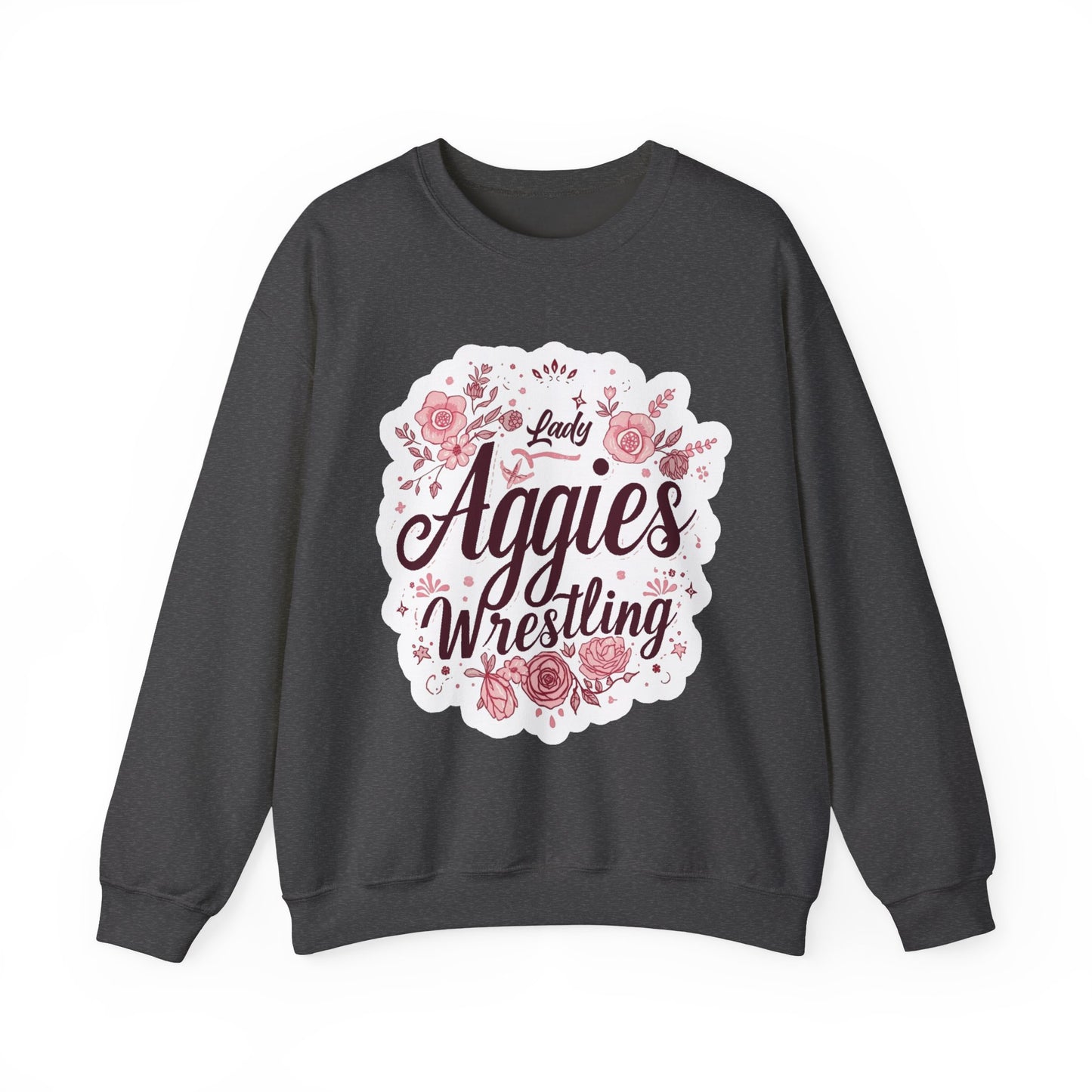 Adult Crewneck Sweatshirt \ Hamilton Aggies Wrestling \ HAWG1