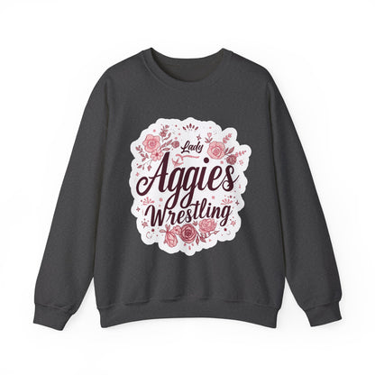 Adult Crewneck Sweatshirt \ Hamilton Aggies Wrestling \ HAWG1