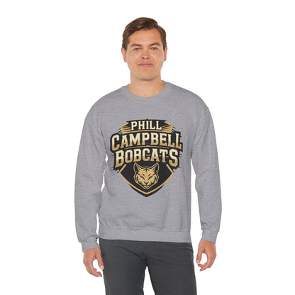 Adult Crewneck Sweatshirt \ Phill Campbell Bobcats \ PCB1