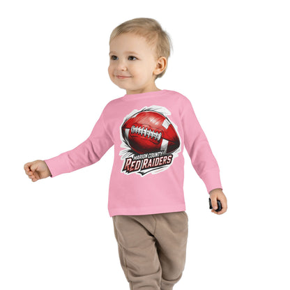 Toddler Long Sleeve Tee \ Marion County Red Raiders Football \ MCF1