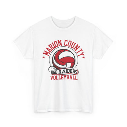 Adult Tee \ Marion County Red Raiders Volleyball \ MCV1