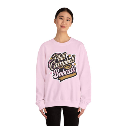 Adult Crewneck Sweatshirt \ Phill Campbell Bobcats \ PCBG1