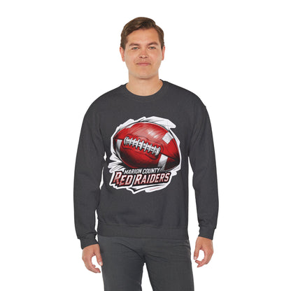 Adult Crewneck Sweatshirt \ Marion County Red Raiders Football \ MCF1
