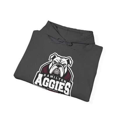 Adult Hoodie Sweatshirt \ Hamilton Aggies Football \ HAF2