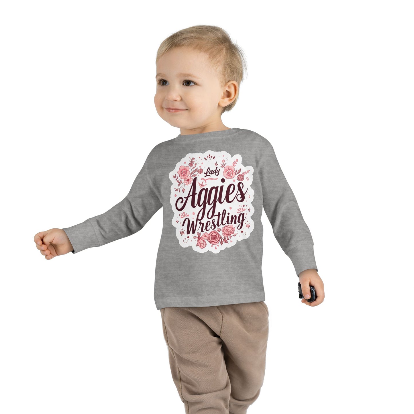 Toddler Long Sleeve Tee \ Hamilton Aggies Wrestling \ HAWG1