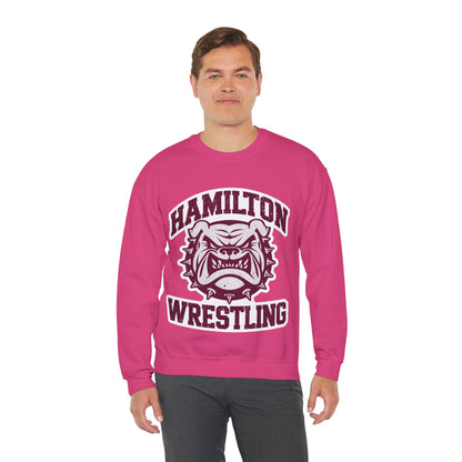 Adult Crewneck Sweatshirt \ Hamilton Aggies Wrestling \ HAW2