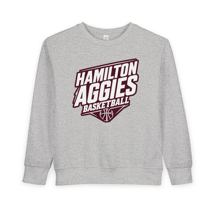 Toddler Crewneck Sweatshirt \ Hamilton Aggies Basketball \ HABB2