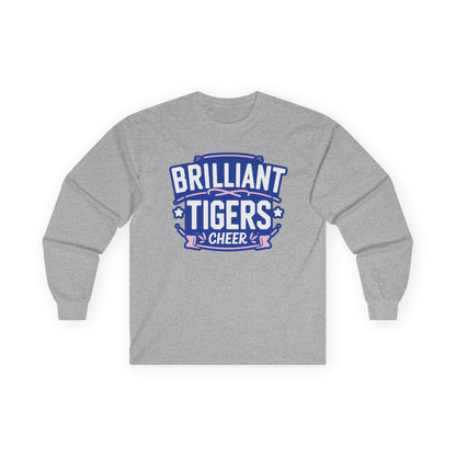 Adult Long Sleeve Tee \ Brilliant Tigers Cheer \ BTC2