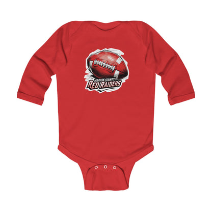 Long Sleeve Baby Bodysuit \ Marion County Red Raiders Football \ MCF1