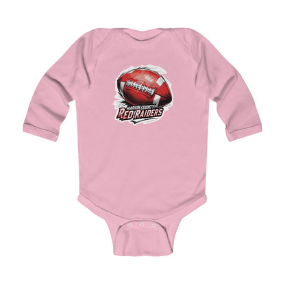 Long Sleeve Baby Bodysuit \ Marion County Red Raiders Football \ MCF1