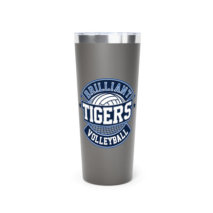 22oz Copper Insulated Tumbler \ Brilliant Tigers Volleyball \ BTV1