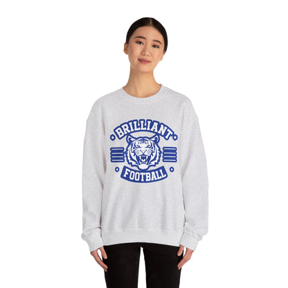 Adult Crewneck Sweatshirt \ Brilliant Tigers Football \ BTF2