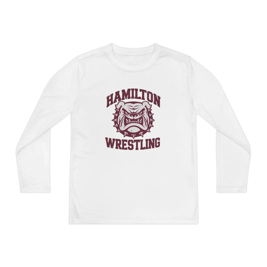 Youth Long Sleeve Tee \ Hamilton Aggies Wrestling \ HAW2