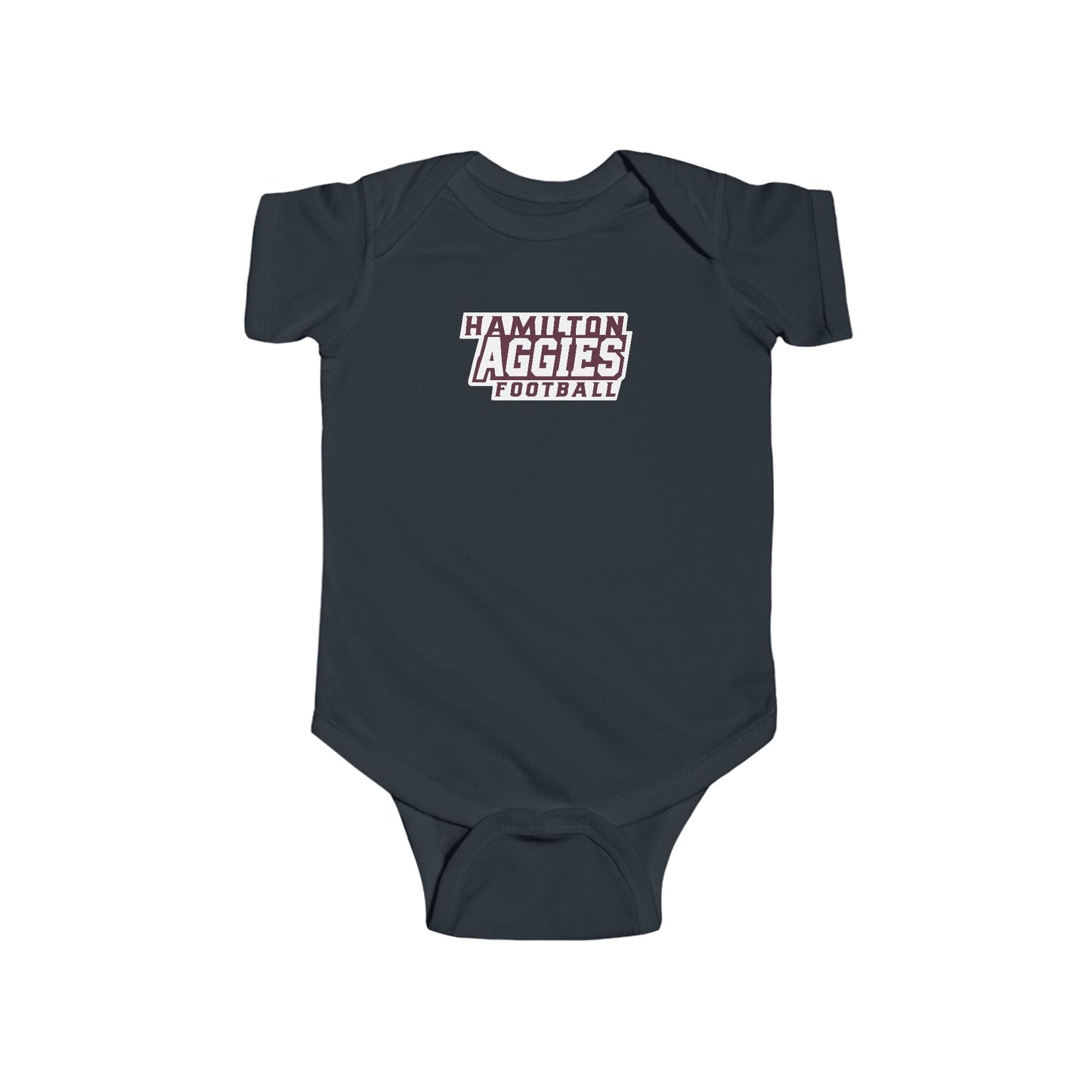Short Sleeve Baby Bodysuit \ Hamilton Aggies Football \ HAF1