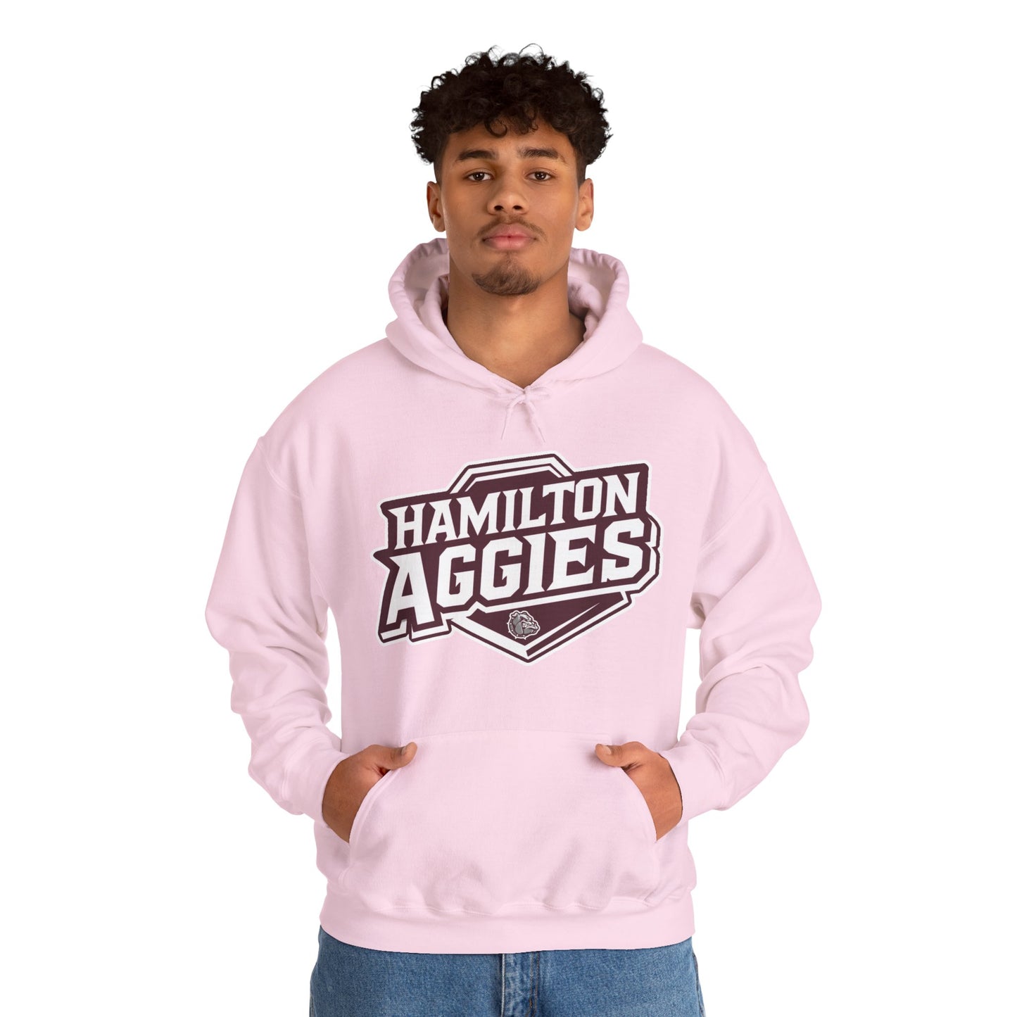 Adult Hoodie Sweatshirt \ Hamilton Aggies \ HA1