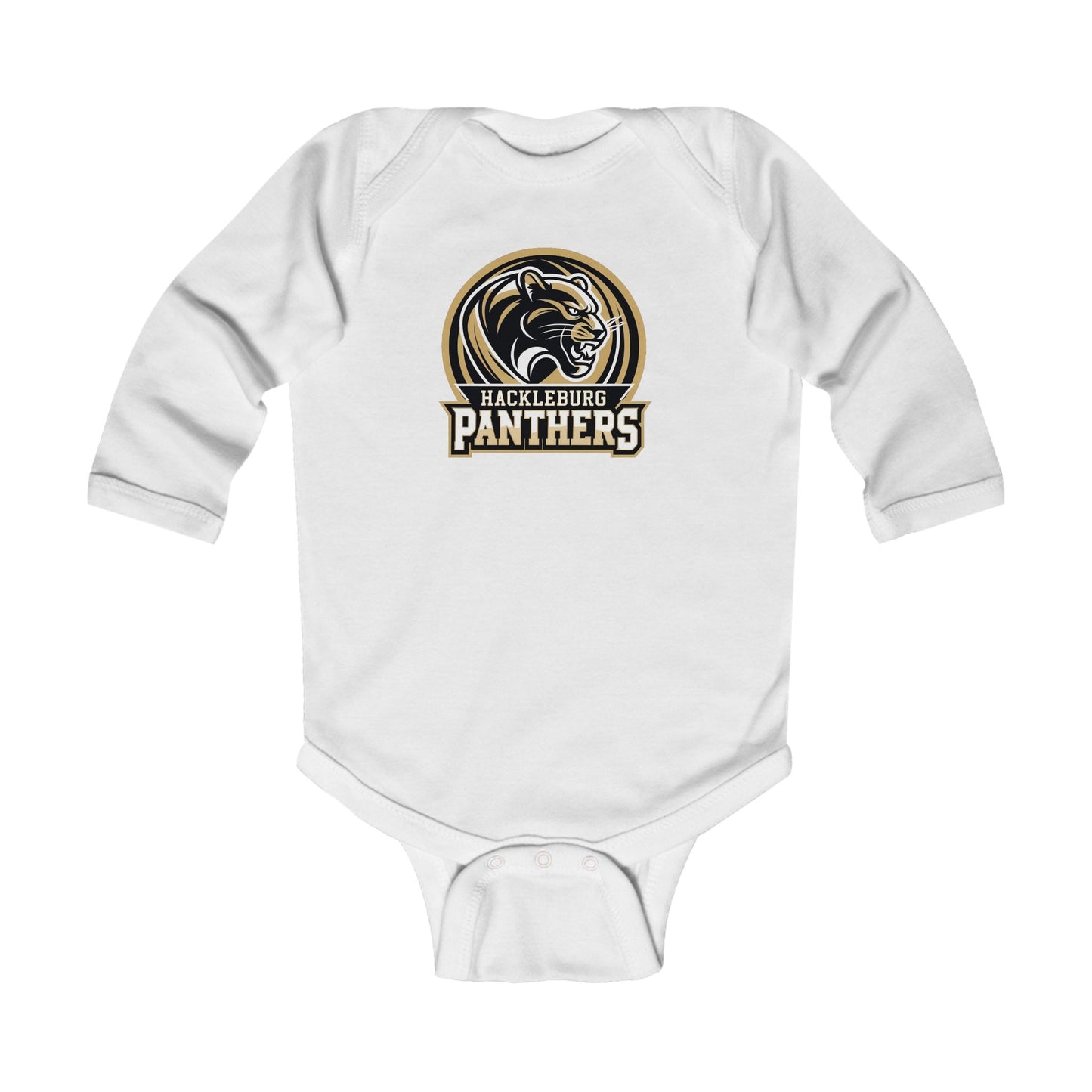 Long Sleeve Baby Bodysuit \ Hackleburg Panthers \ HP2