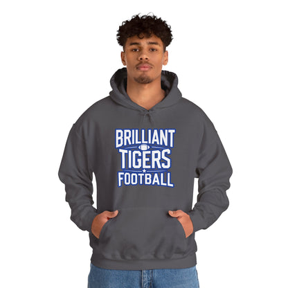 Adult Hoodie Sweatshirt \ Brilliant Tigers Football \ BTF1