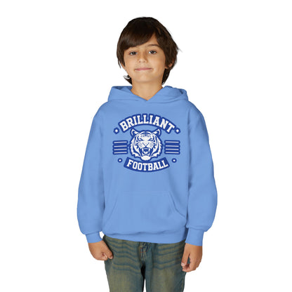 Youth Hoodie Sweatshirt \ Brilliant Tigers Football \ BTF2
