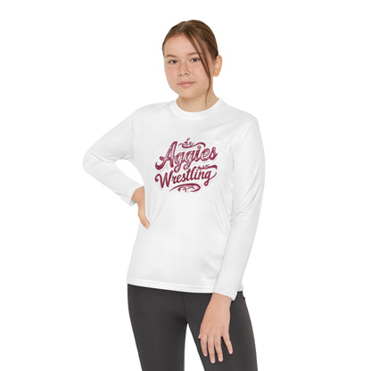 Youth Long Sleeve Tee \ Hamilton Aggies Wrestling \ HAWG2
