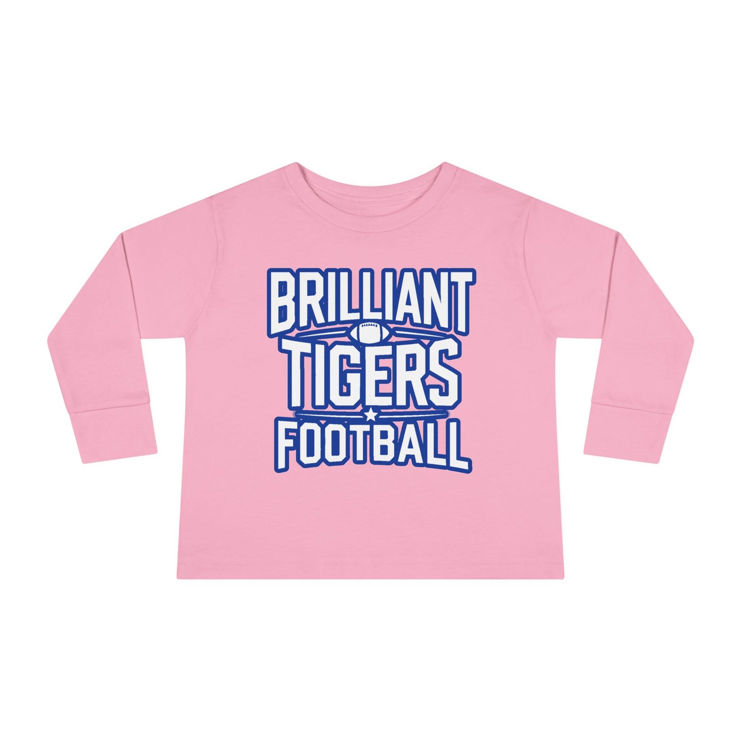 Toddler Long Sleeve Tee \ Brilliant Tigers Football \ BTF1