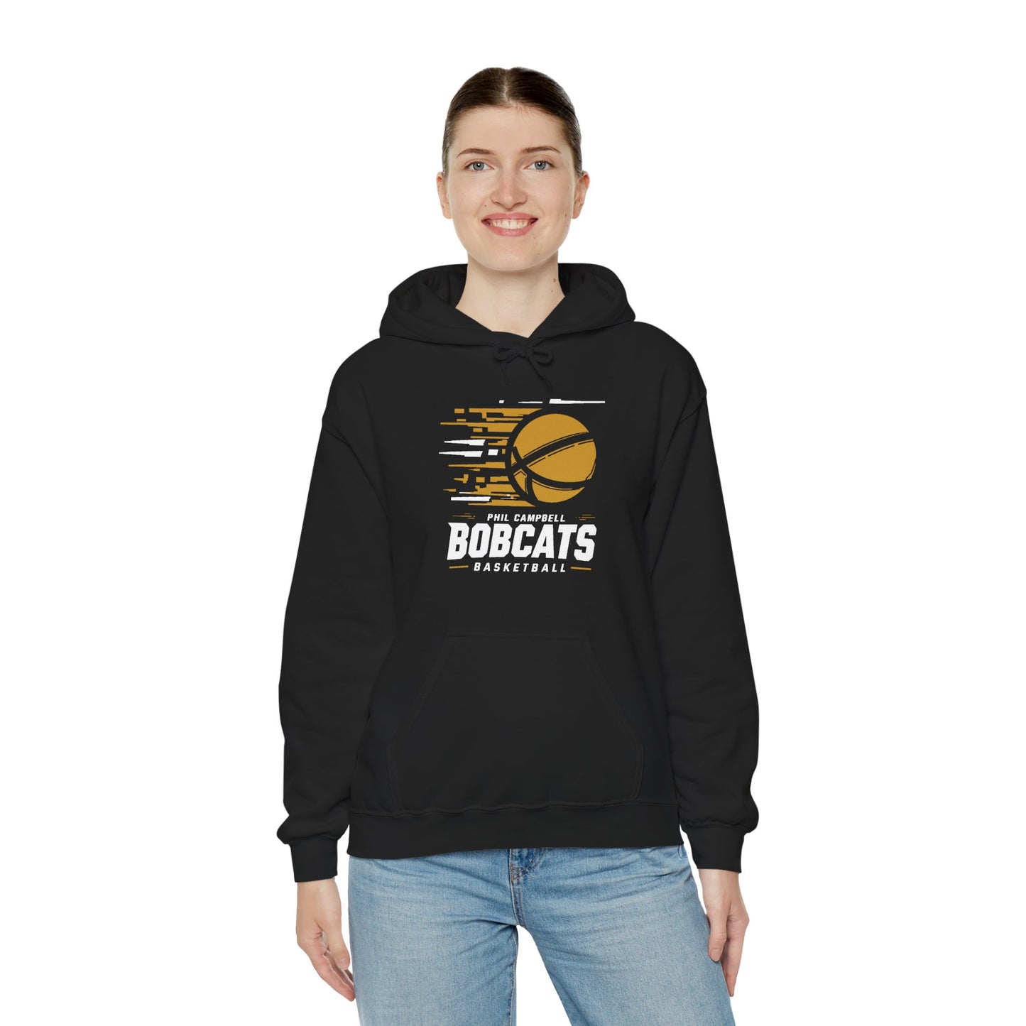 Adult Hoodie Sweatshirt \ Phil Campbell Bobcats Basketball \ PCBBK2